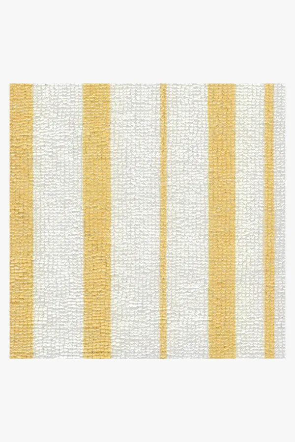 Harbor Stripe Yellow Bath Mat Ruggable