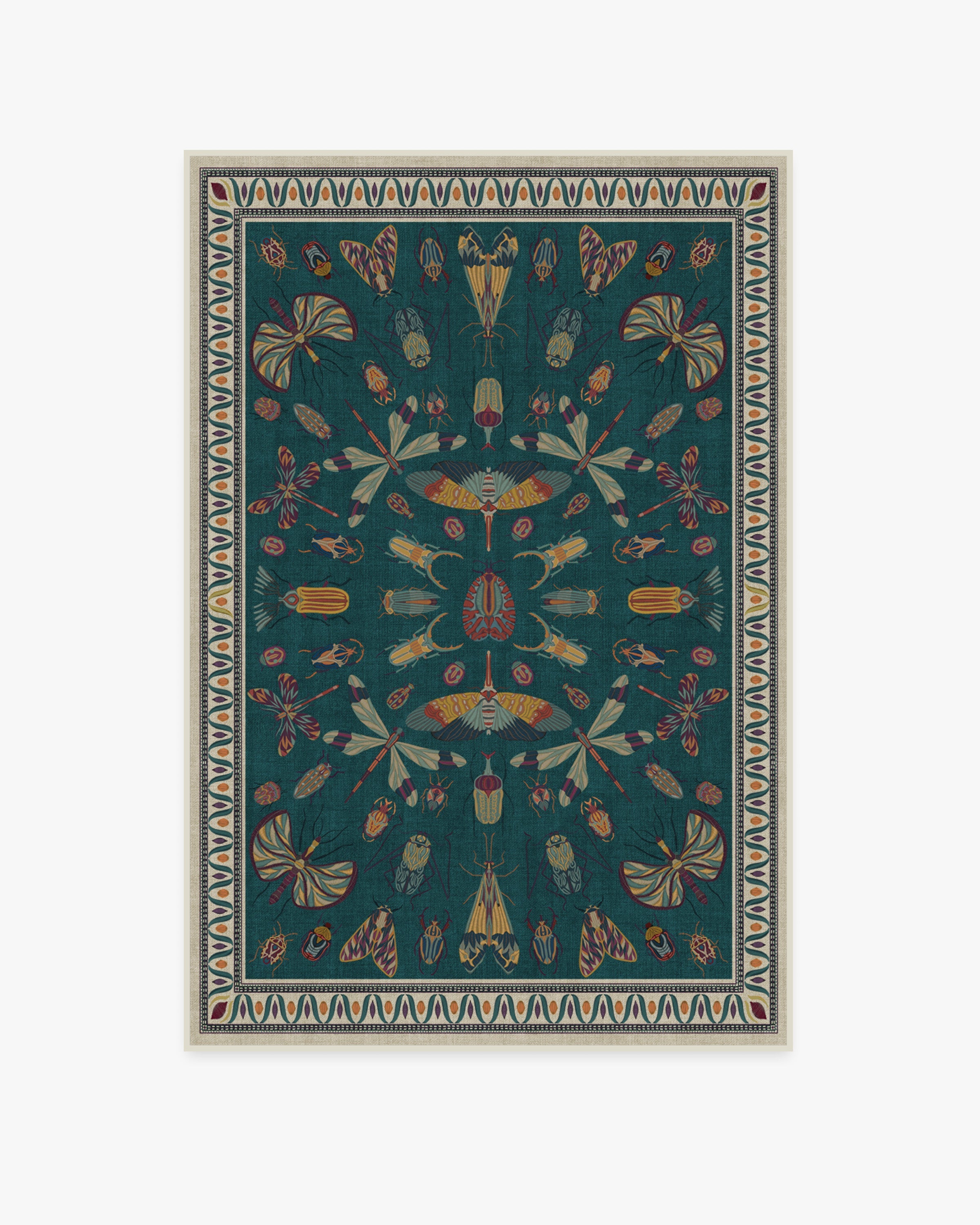 Indoor/Outdoor Washable Rug, 4' x 6' - Teal