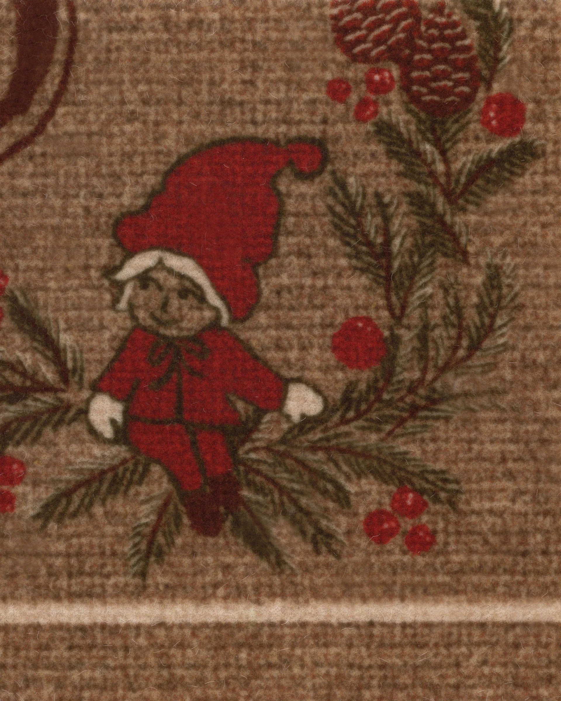 Santa Workshop Quilted Round Mat GFTOTP14041 main image 1