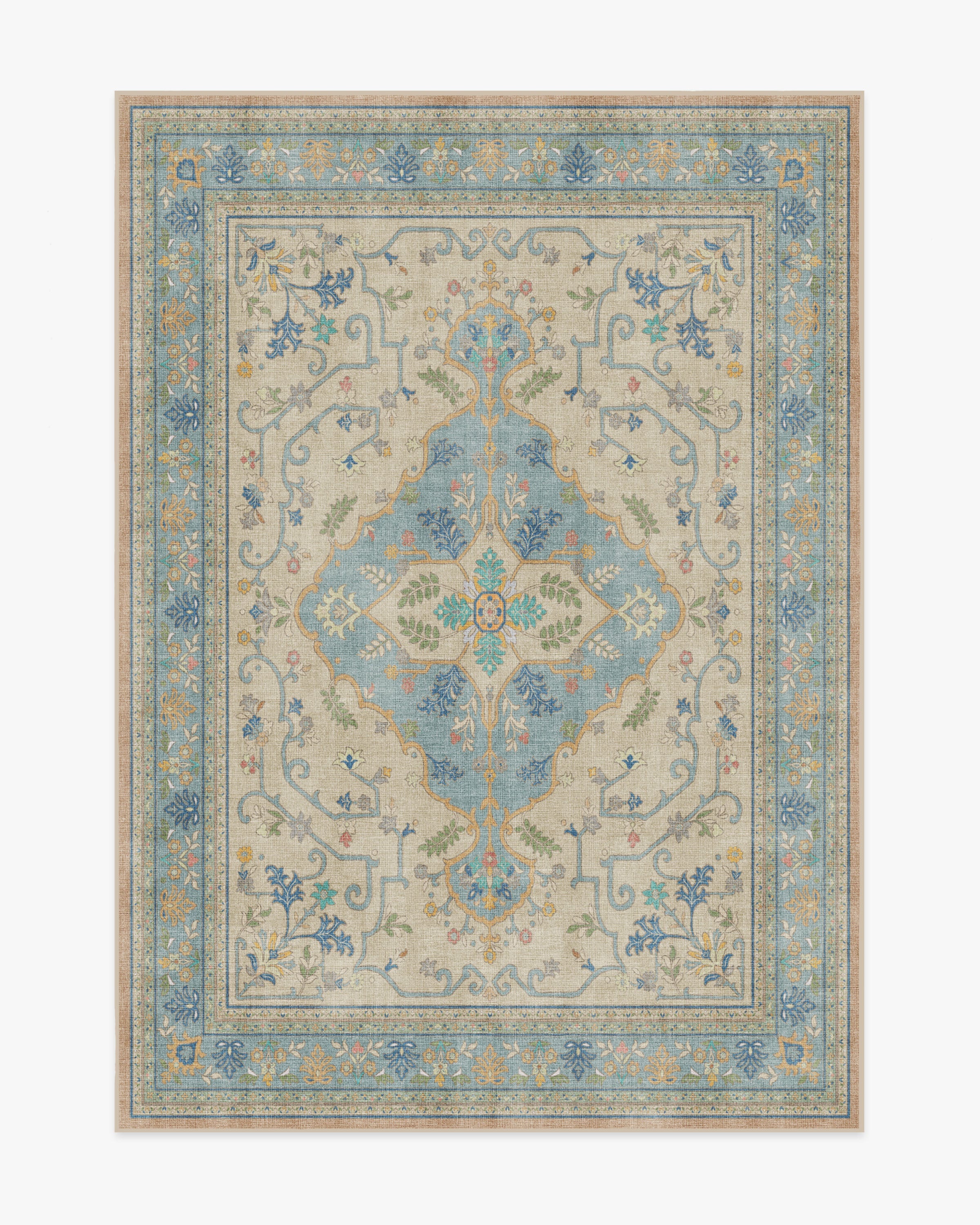 Tallulah Blue & Ivory Rug | Ruggable