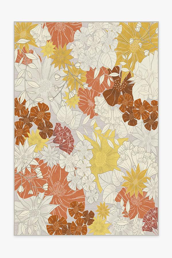 NIP Ruggable Pumpkin Orange Tufted Rug & Standard Rug Pad 3 x