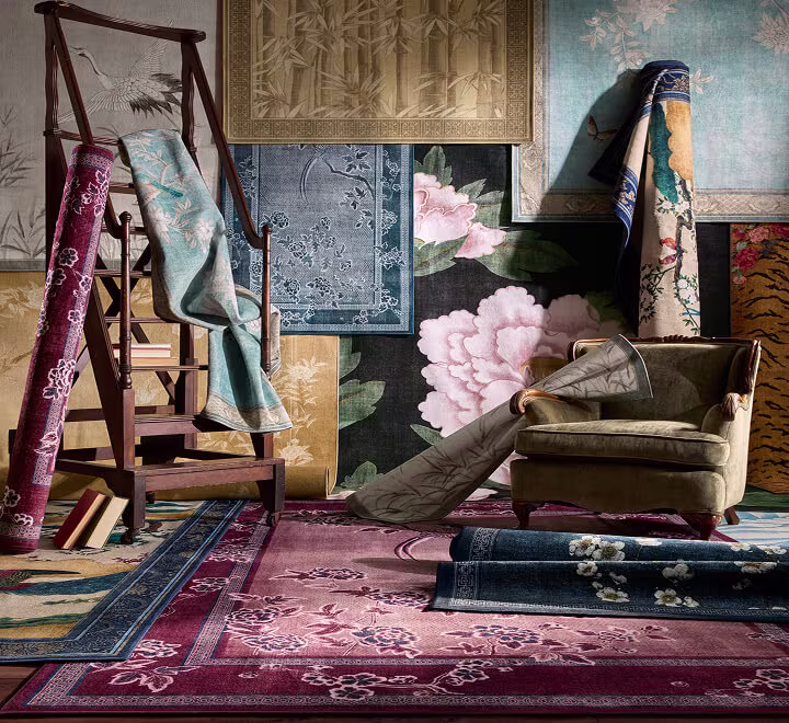 Shop Floral Rugs - Navigation Tile