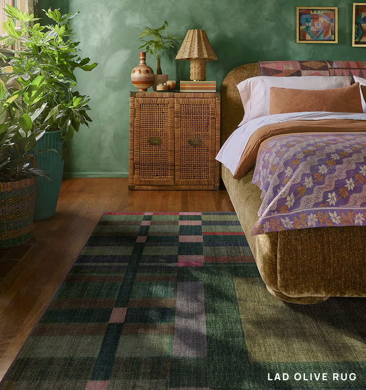 Ruggable Lad Olive Rug by Jungalow - Rugs in Their Natural Habitat (Desktop)