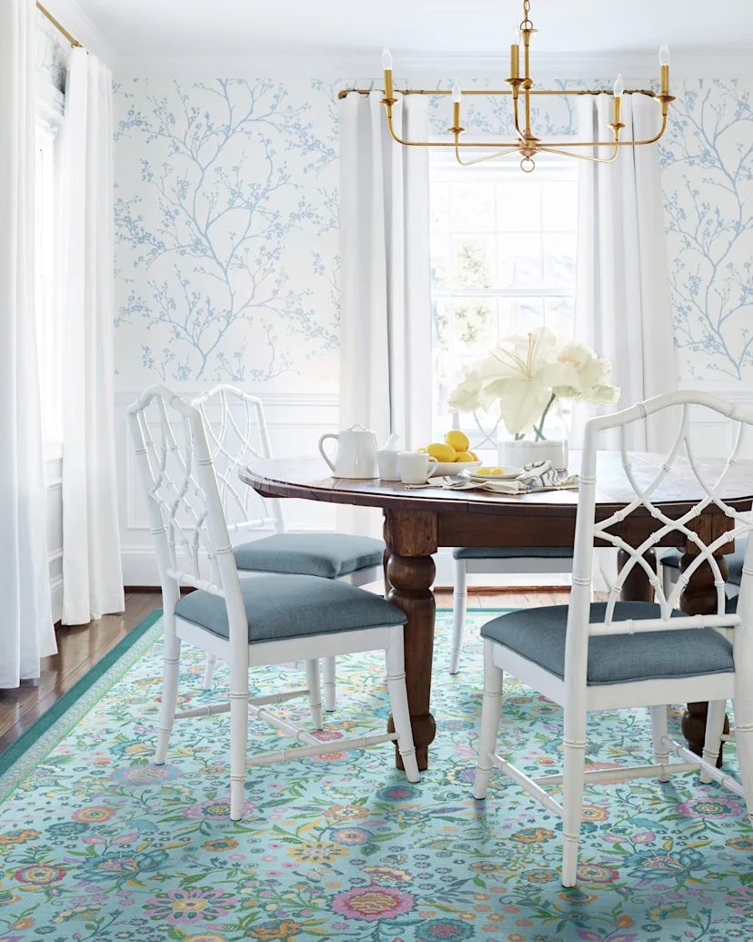 Bridgerton Royal Garden Multicolour Rug Ruggable