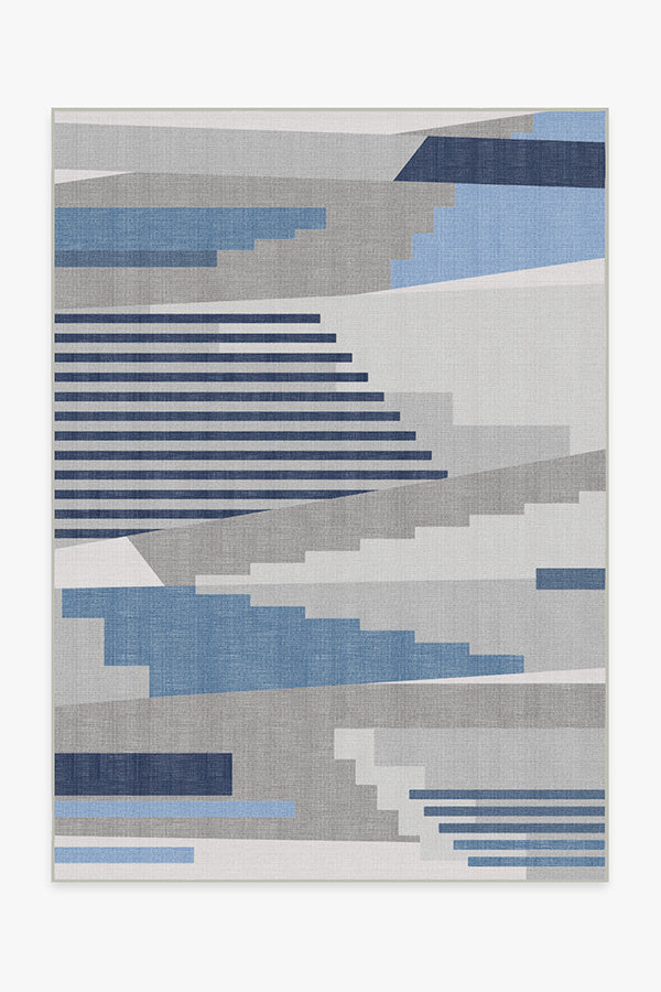 Outdoor Tropea Grey & Blue Rug | Ruggable