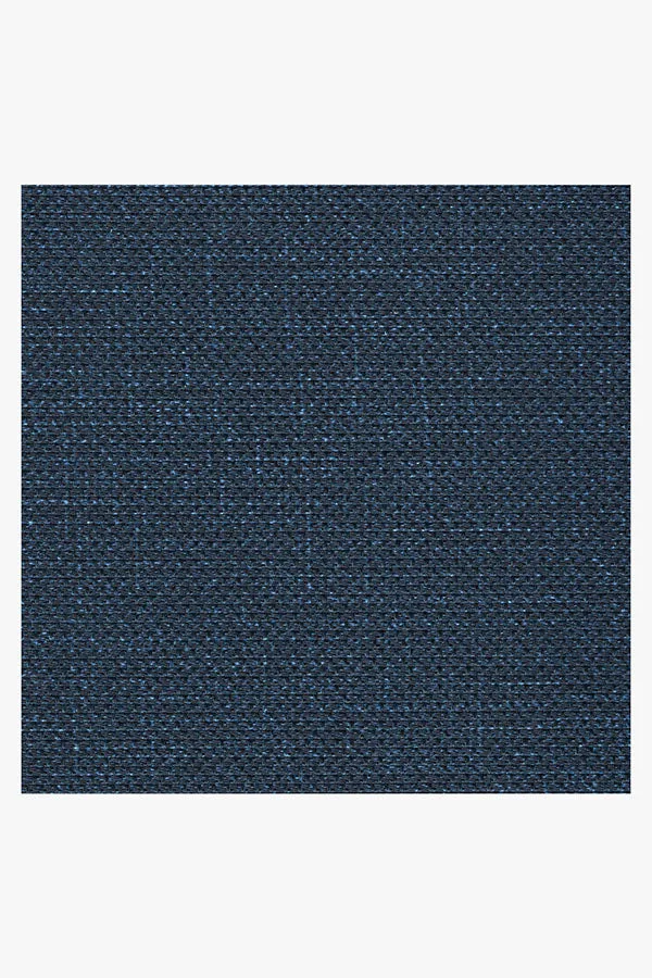 Outdoor Denim Solid Indigo Blue Rug | Ruggable
