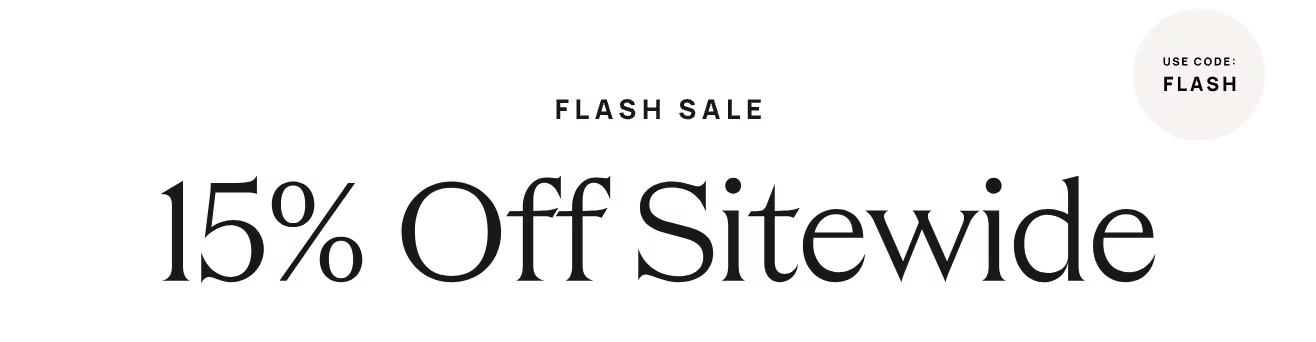 15% Off Sitewide
