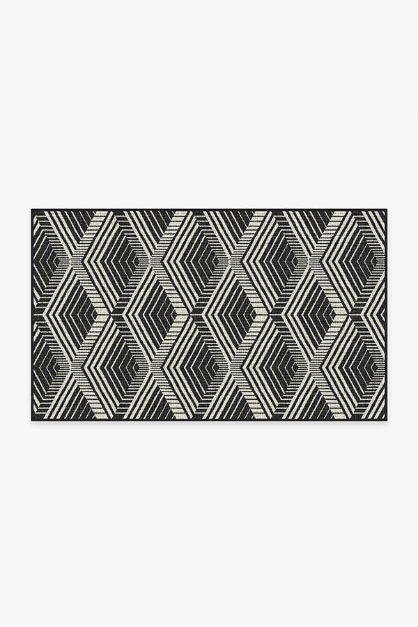 Outdoor Motus Diamond Black Rug