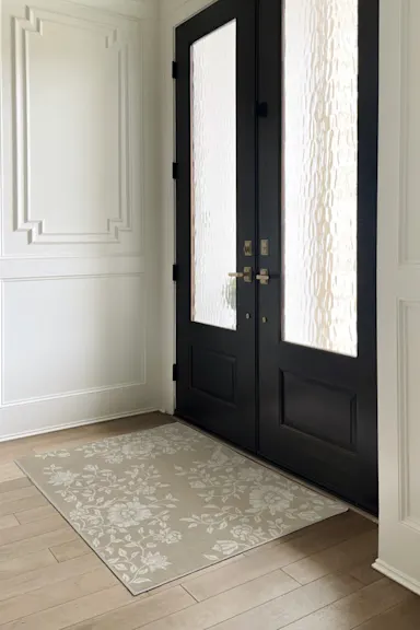 Morris & Co. Mallow Flower Natural Stone Rug | Ruggable