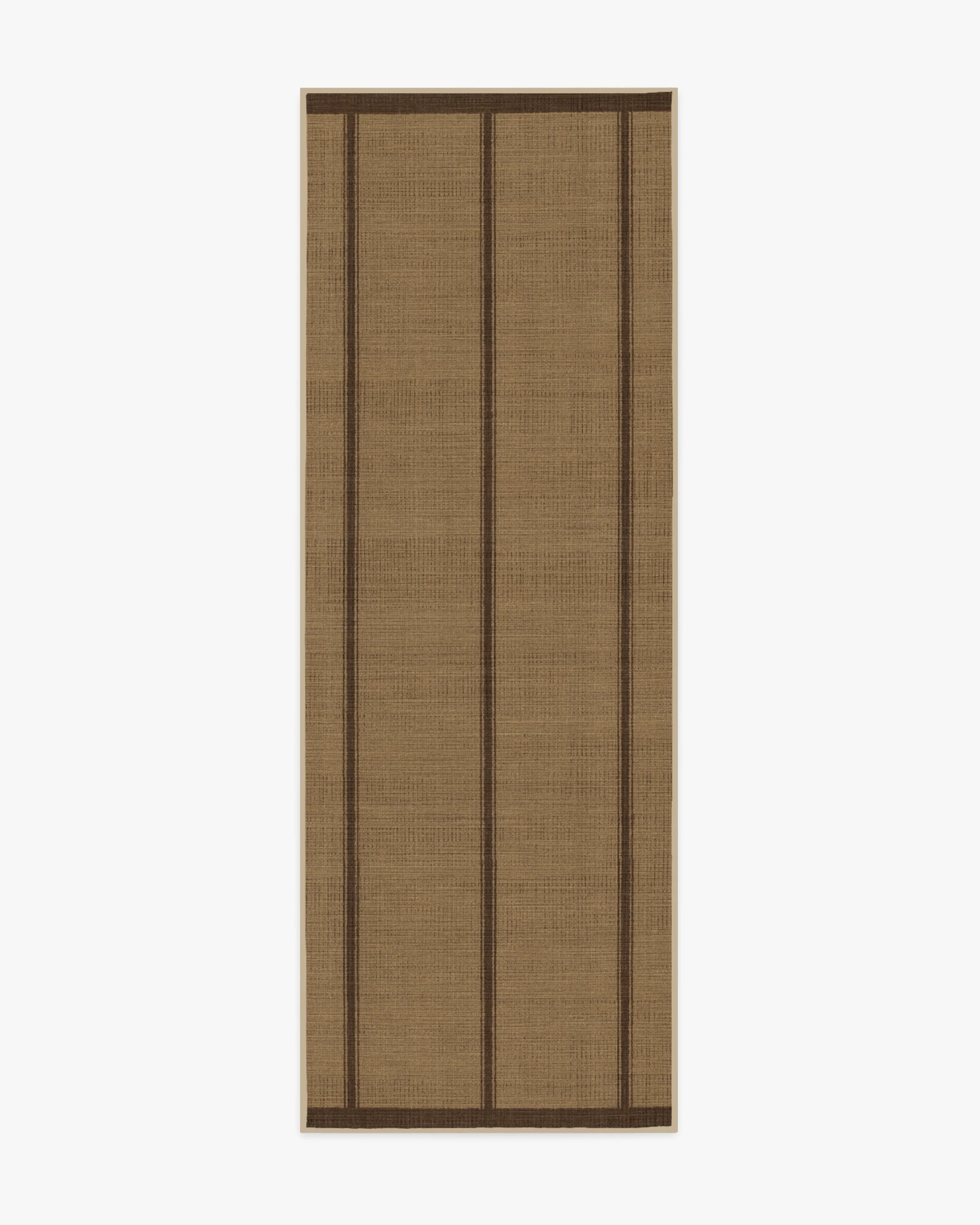 Architectural Digest Harvest Stripe Brown Re-Jute Rug | Ruggable