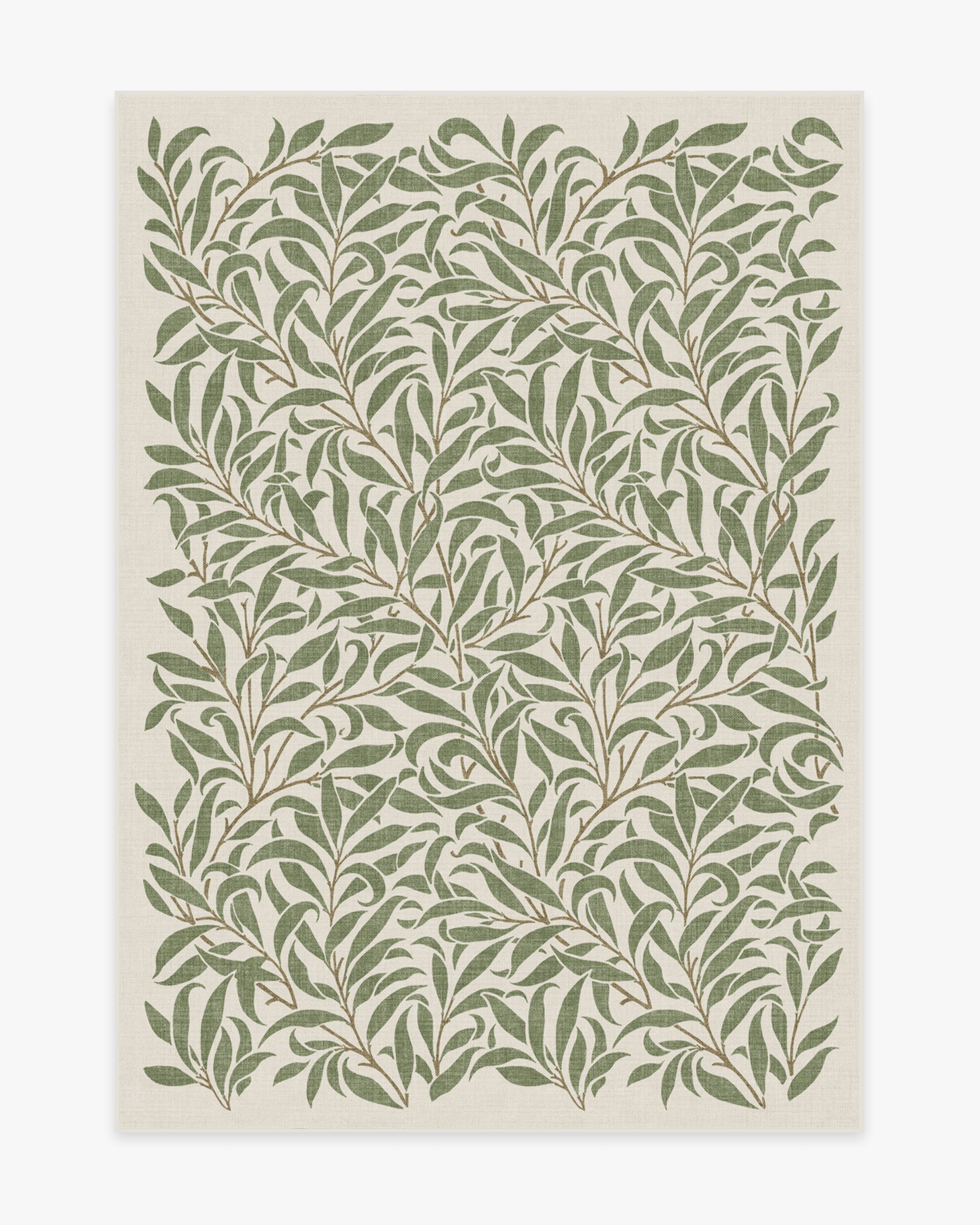 Morris & Co. Pure Willow Boughs Green Rug | Ruggable