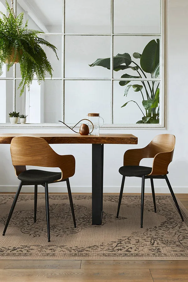 Florence Soft Black ReJute Rug Ruggable