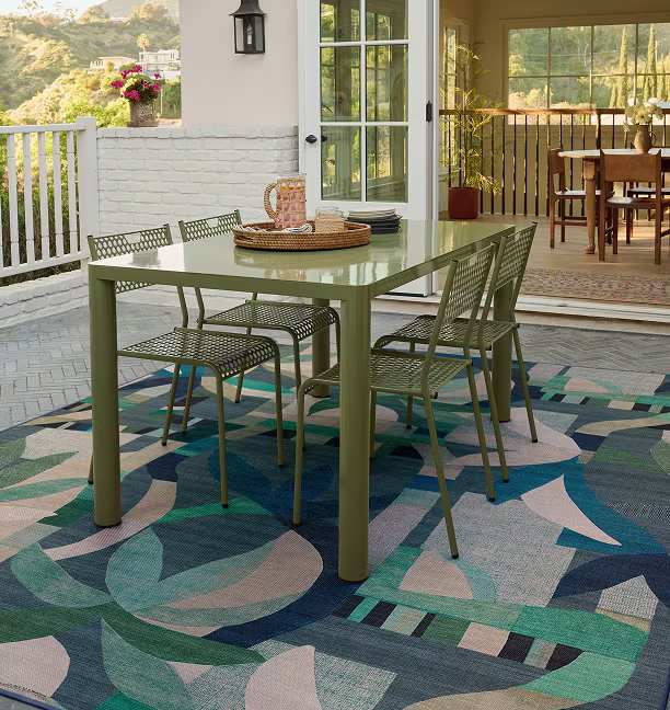 Ruggable Made for the Elements (Laguna Blue Outdoor Rug) - 4 Tile