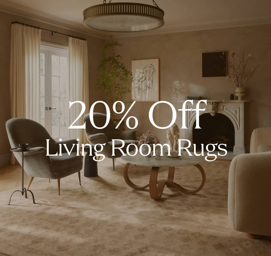 Ruggable x goop Lucia Natural Rug in organic modern living room