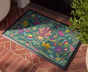 Ruggable Tendril Teal Doormat