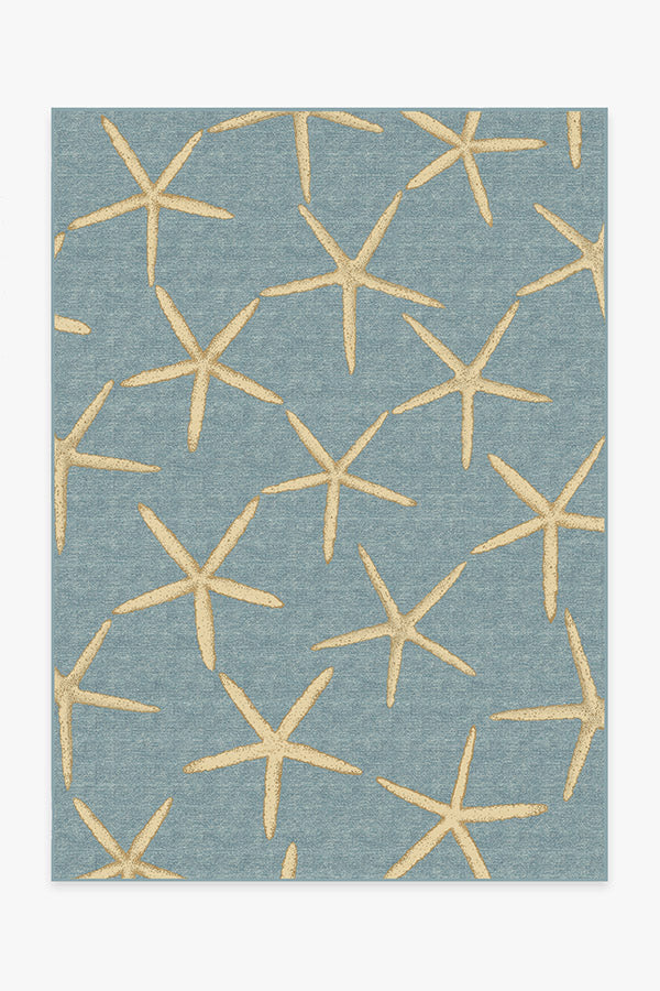 Starfish Pale Blue Rug Ruggable
