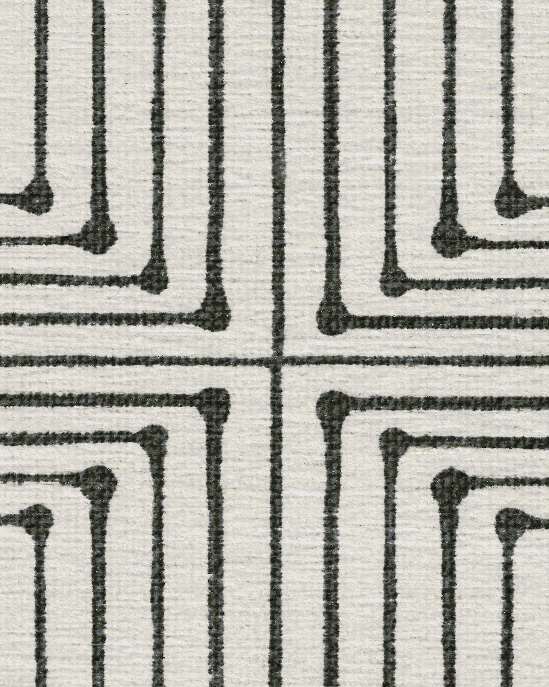 Jonathan Adler Inkdrop Black & Ivory Rug Ruggable