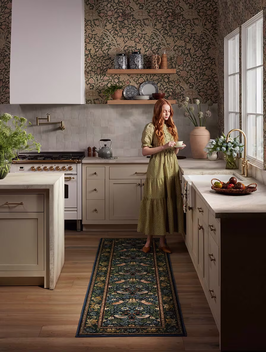 Tapis Strawberry Thief Morris & Co. - Indigo