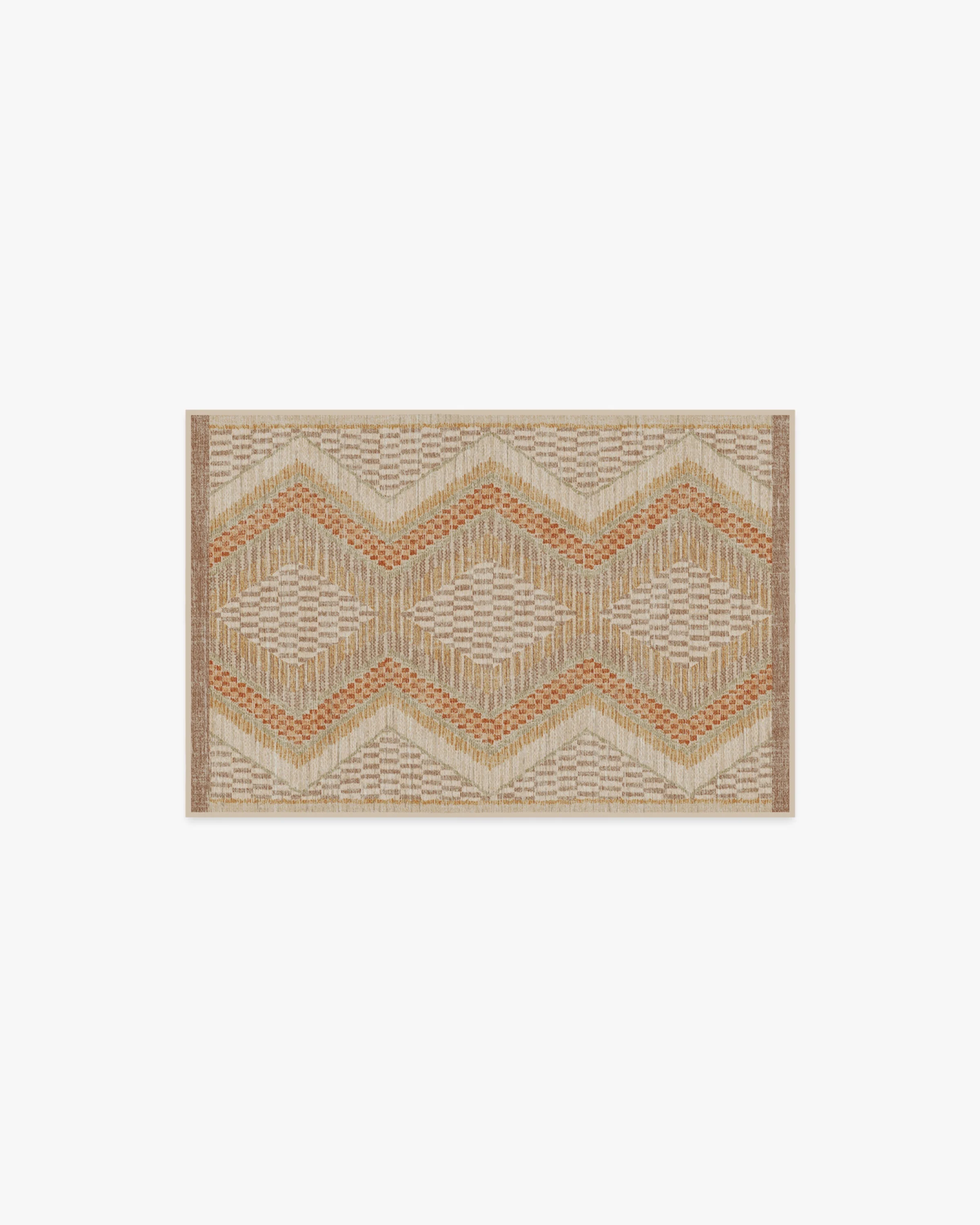 Justina Blakeney Etta Natural & Terra Rug Ruggable