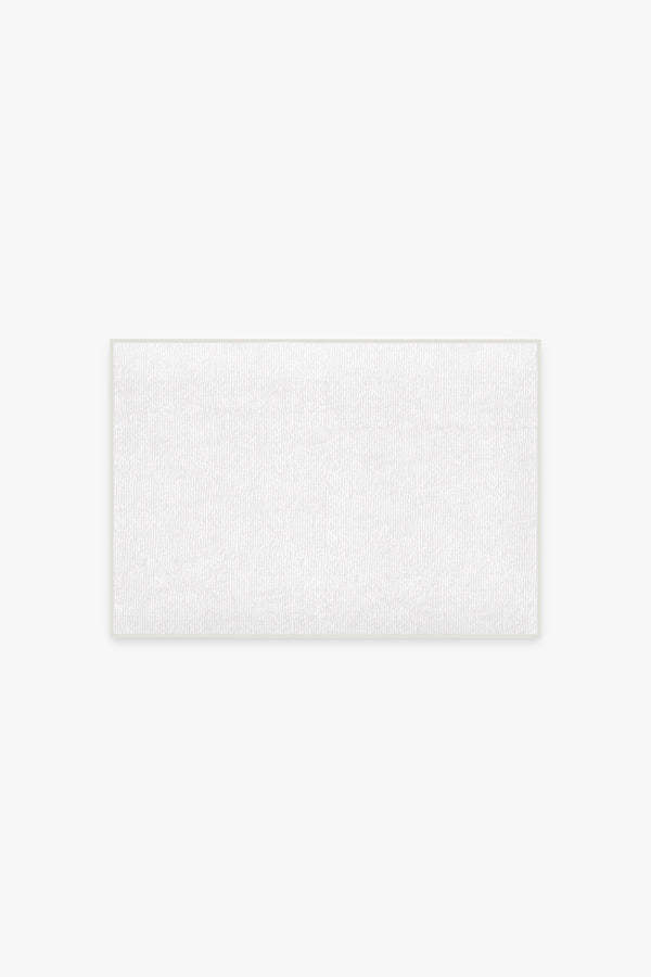 Solid White Bath Mat