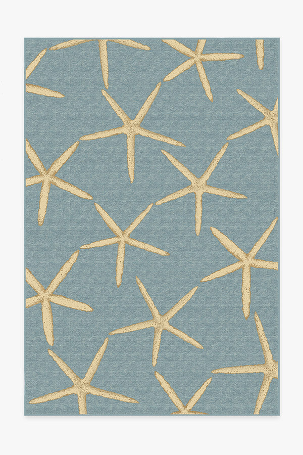Starfish Pale Blue Rug Ruggable