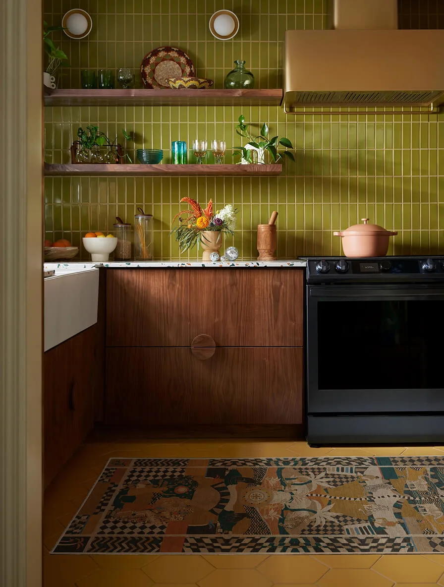 What Colour Rug Goes with Green Walls | Ruggable