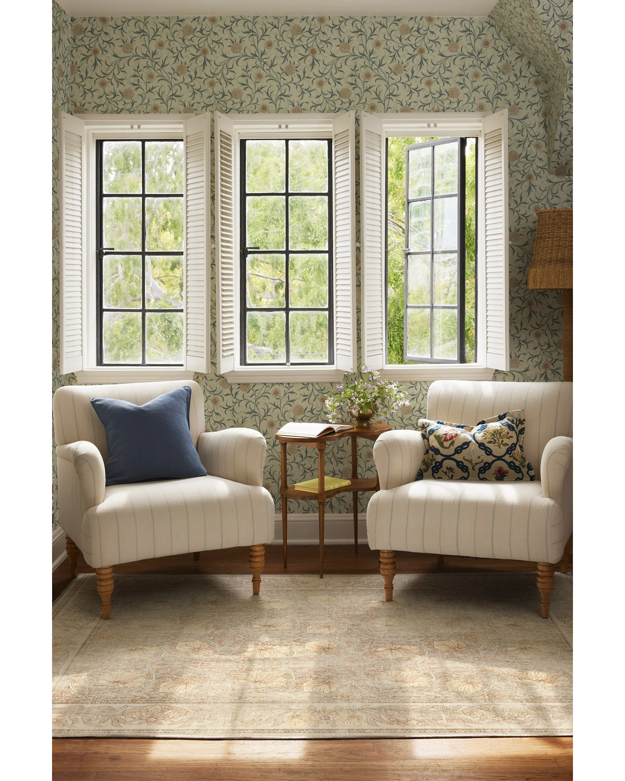 Morris & Co. Pimpernel Vintage Blush Rug Ruggable