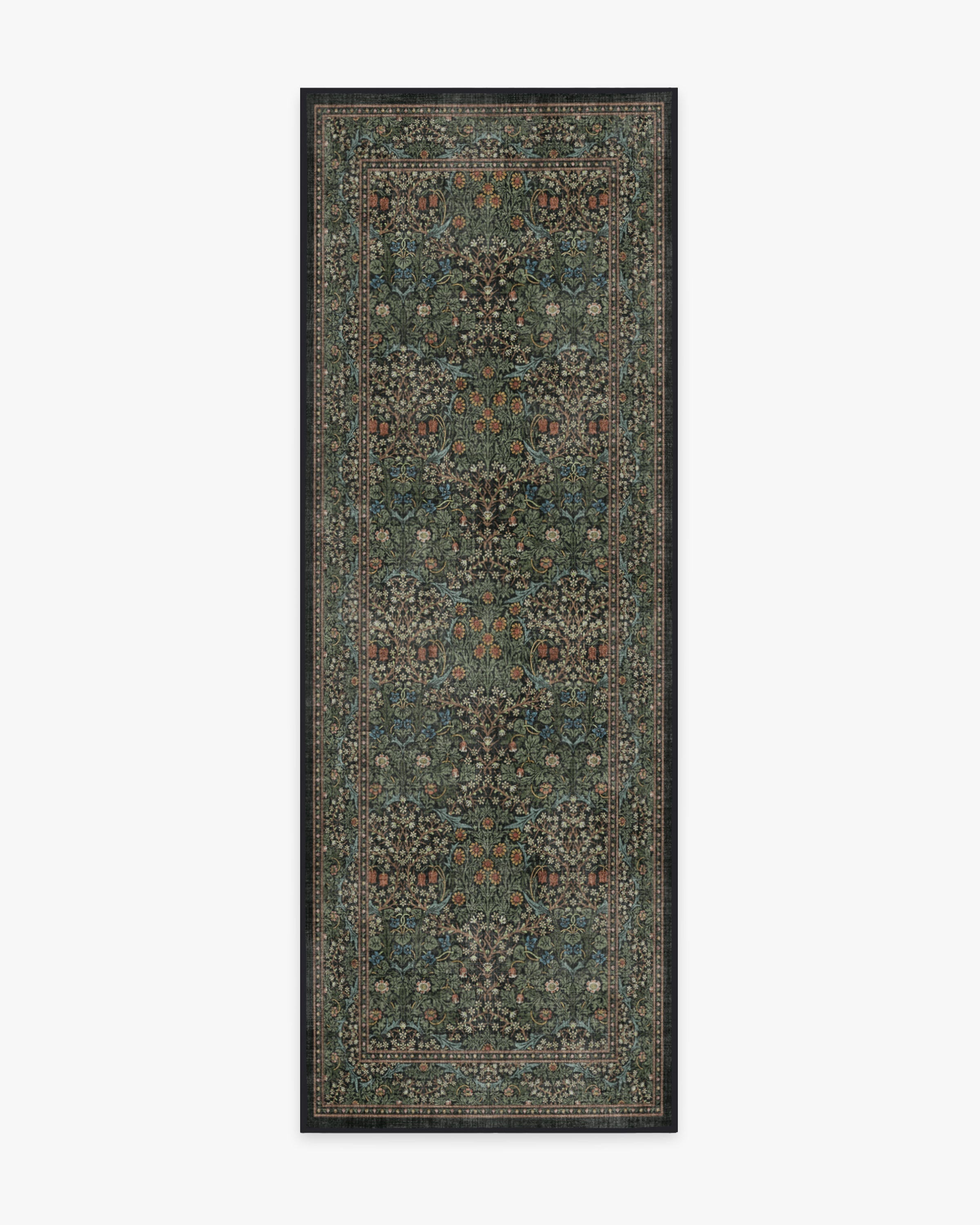 Morris & Co. Blackthorn Forest Green Rug