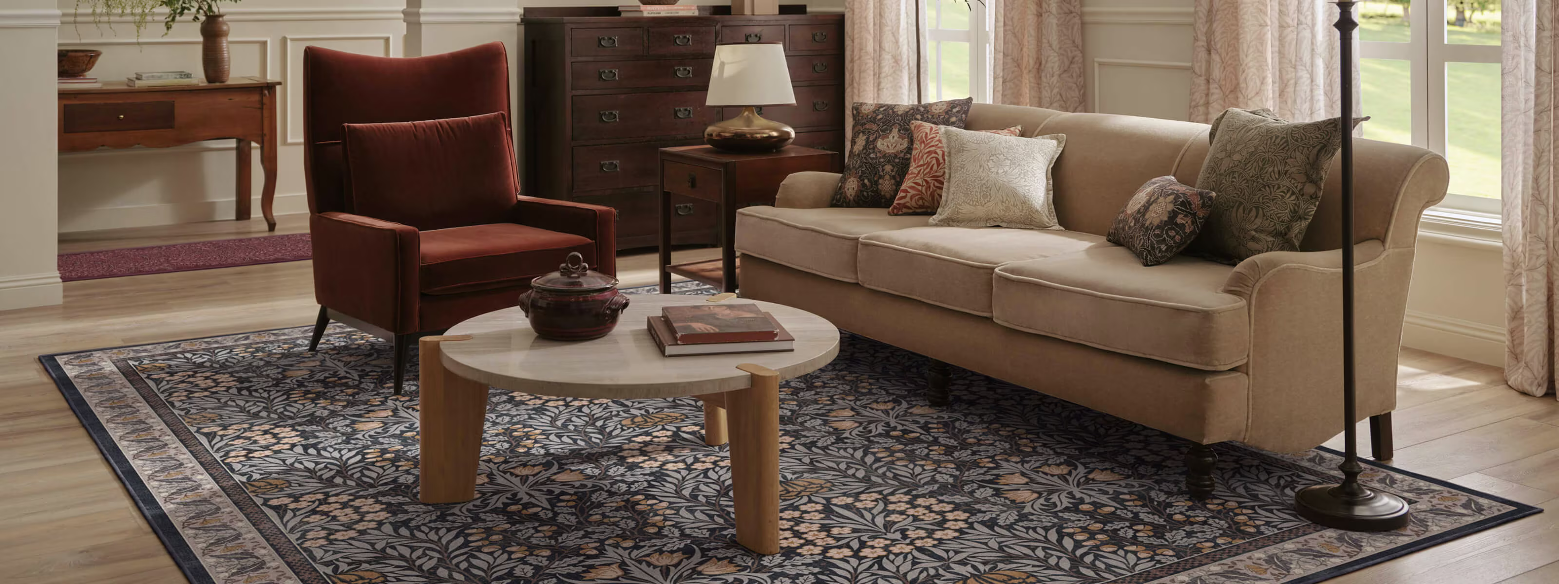 Ruggable Morris & Co. Feature Section - Desktop