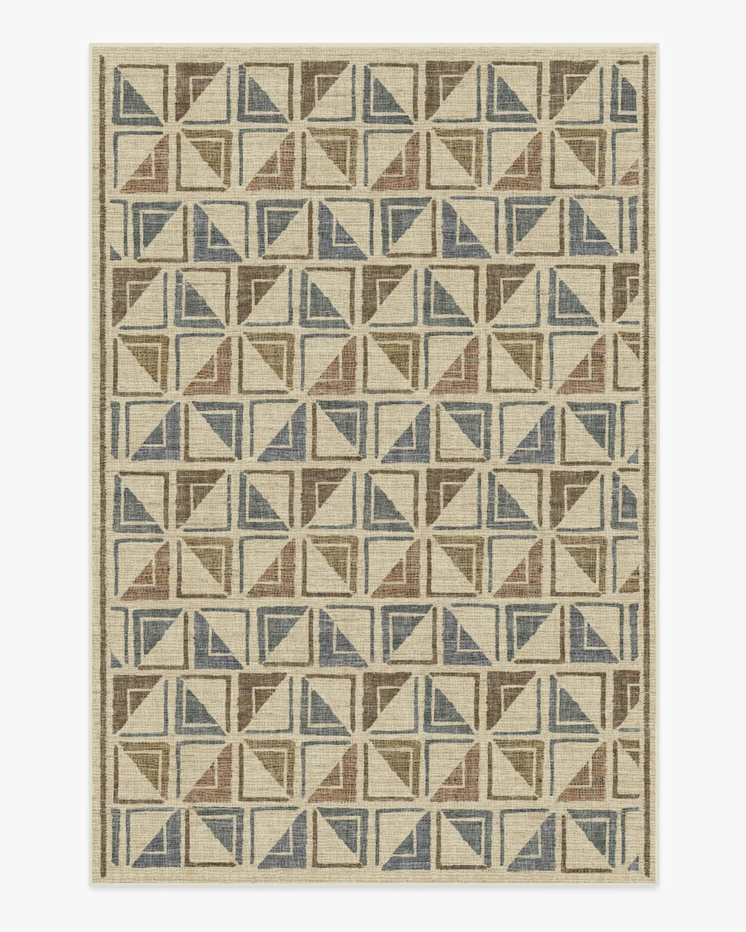 Architectural Digest Vesta Neutral Multicolor Rug Ruggable