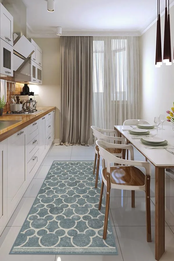 Mickey Trellis Slate Rug | Ruggable