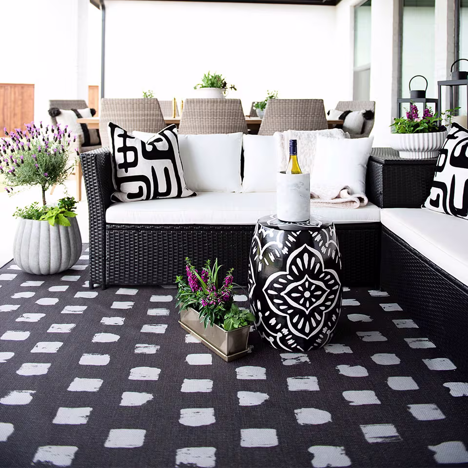 Outdoor Cobblestone Black Rug Ruggable link to Outdoor Cobblestone Black Rug products