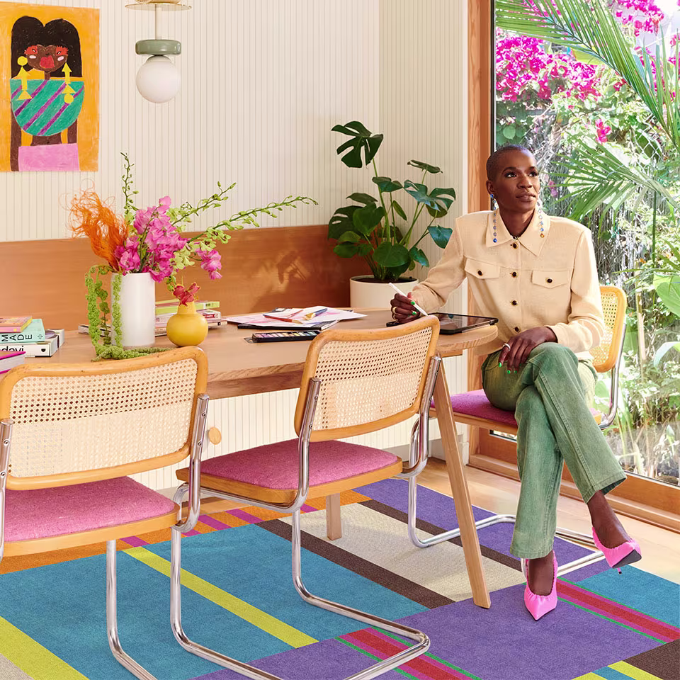 Ruggable Monica Ahanonu Celery Multicolor Rug