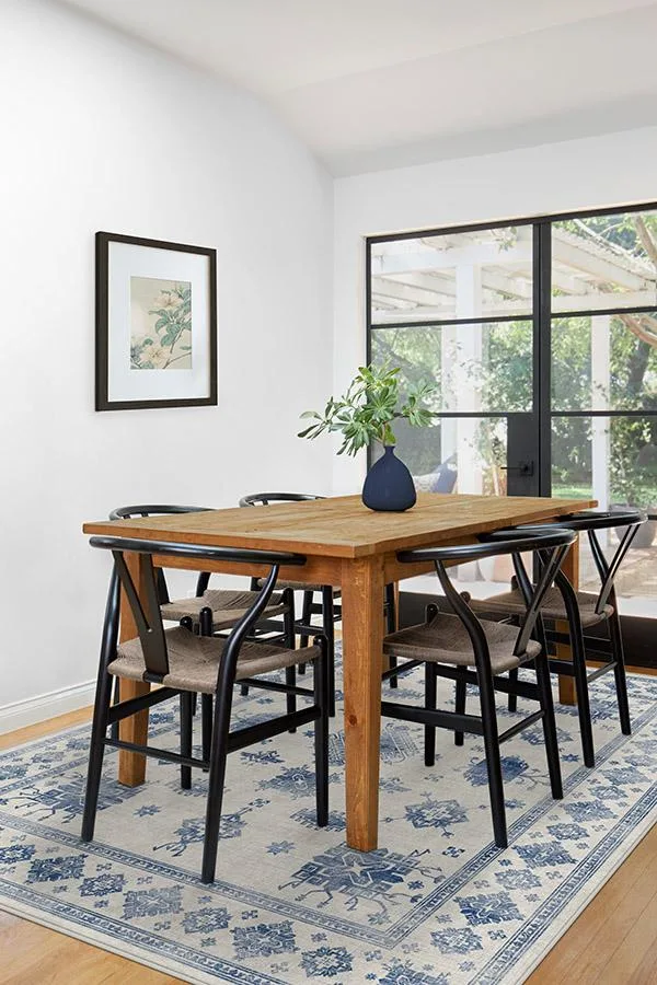 Serina Delft Blue Rug Ruggable