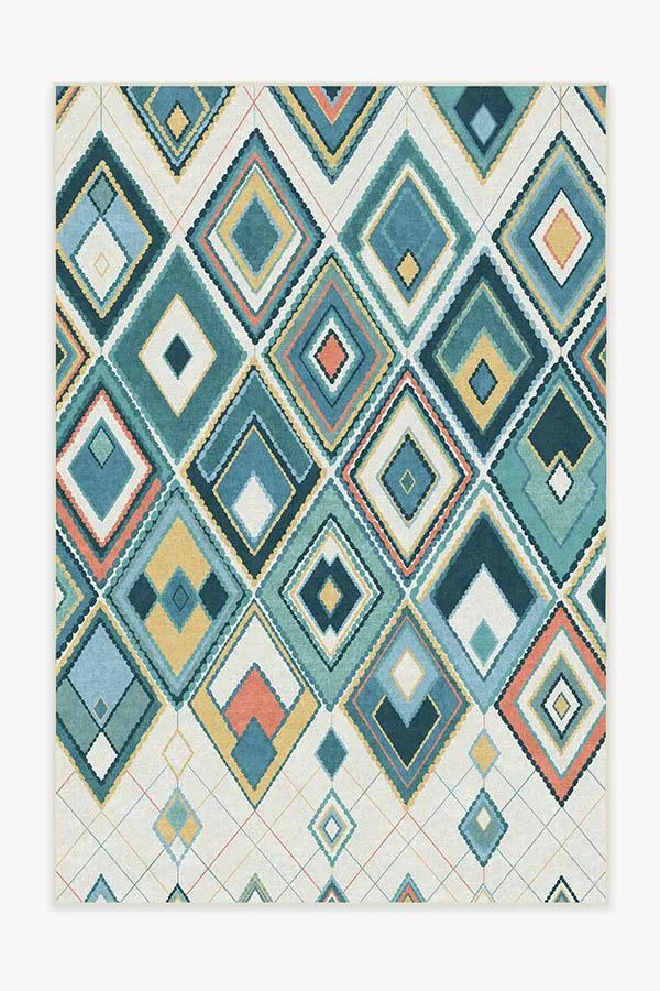 Esra Teal Rug Ruggable