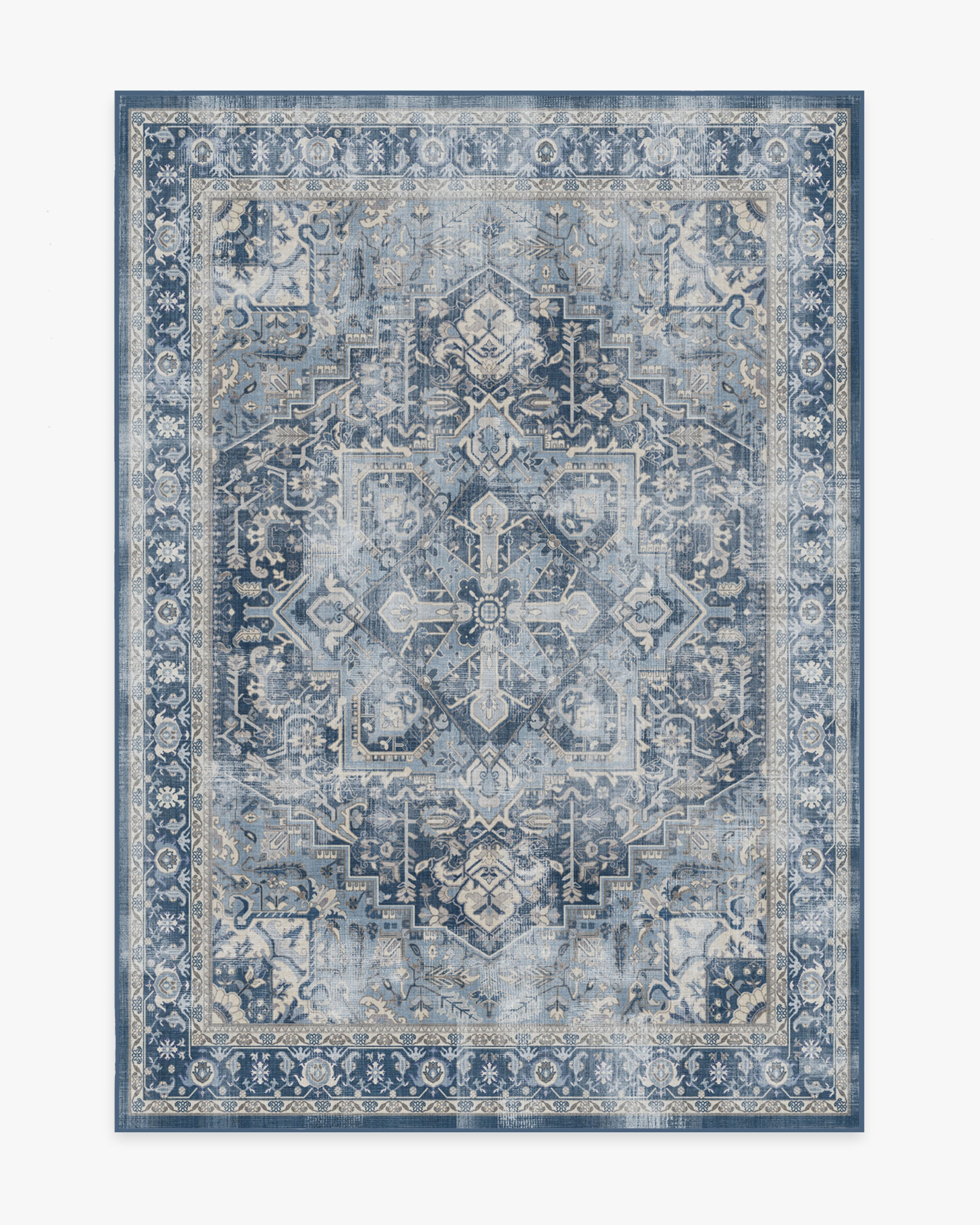 Kamran Admiral Blue Rug Ruggable