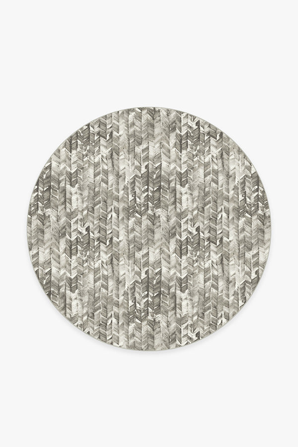 Watercolor Herringbone Cream Rug