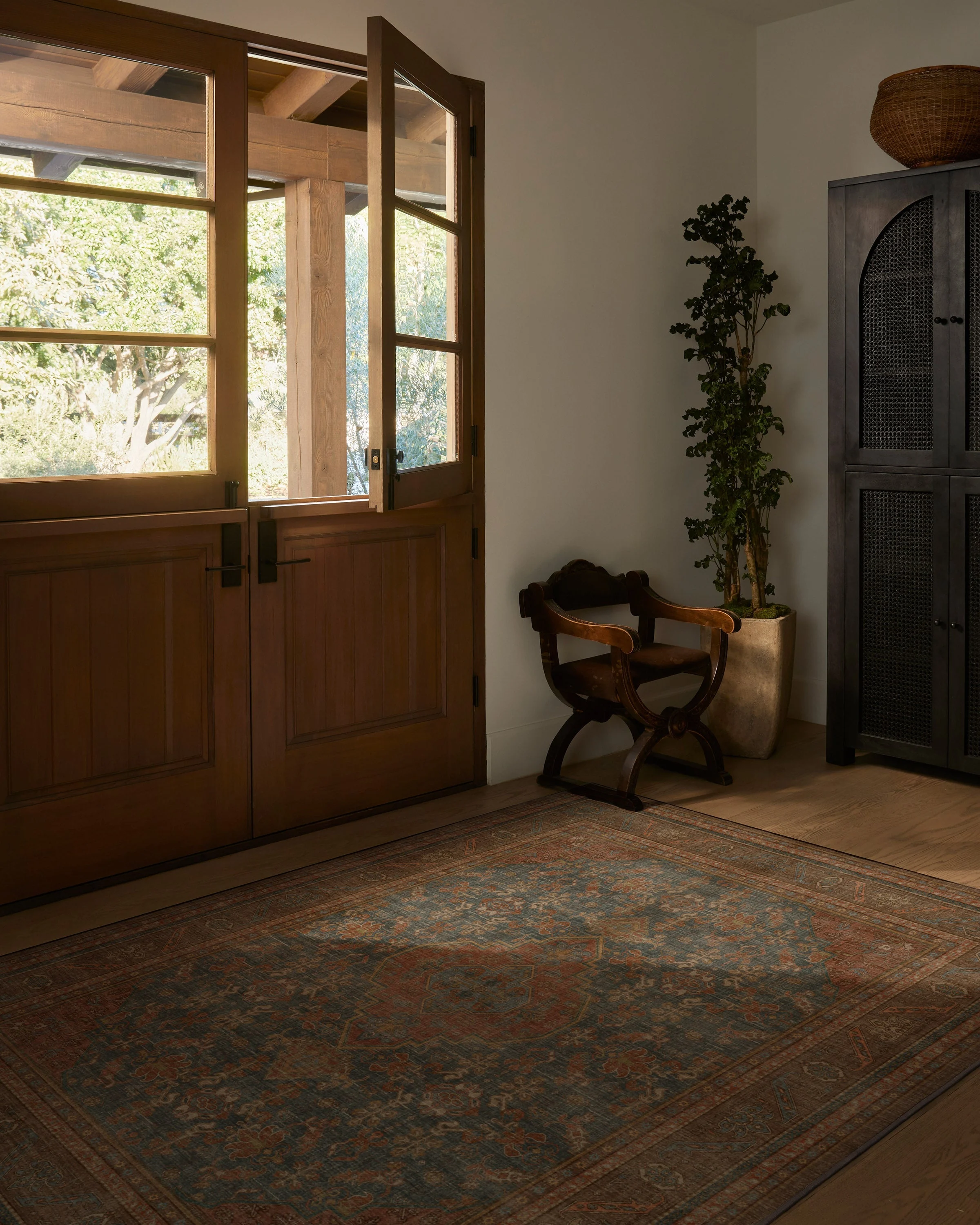 Rowan Teal Blue & Copper Rug Ruggable