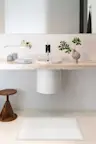 Solid White Bath Mat | Ruggable