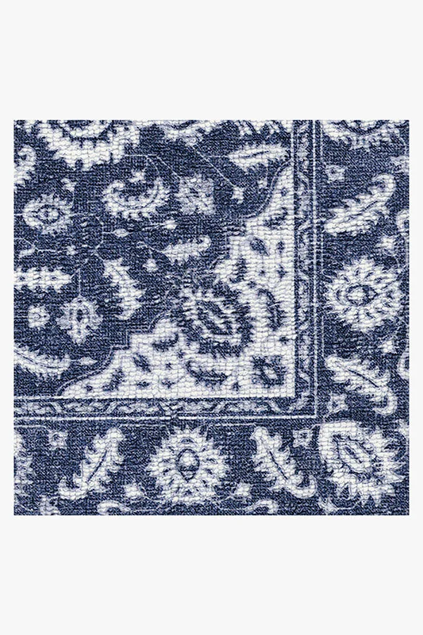 Safiya Navy Blue Bath Mat | Ruggable