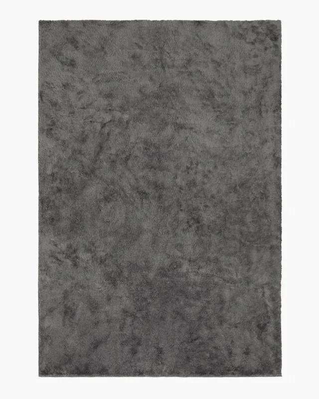 Stormy Grey Plush Rug Ruggable