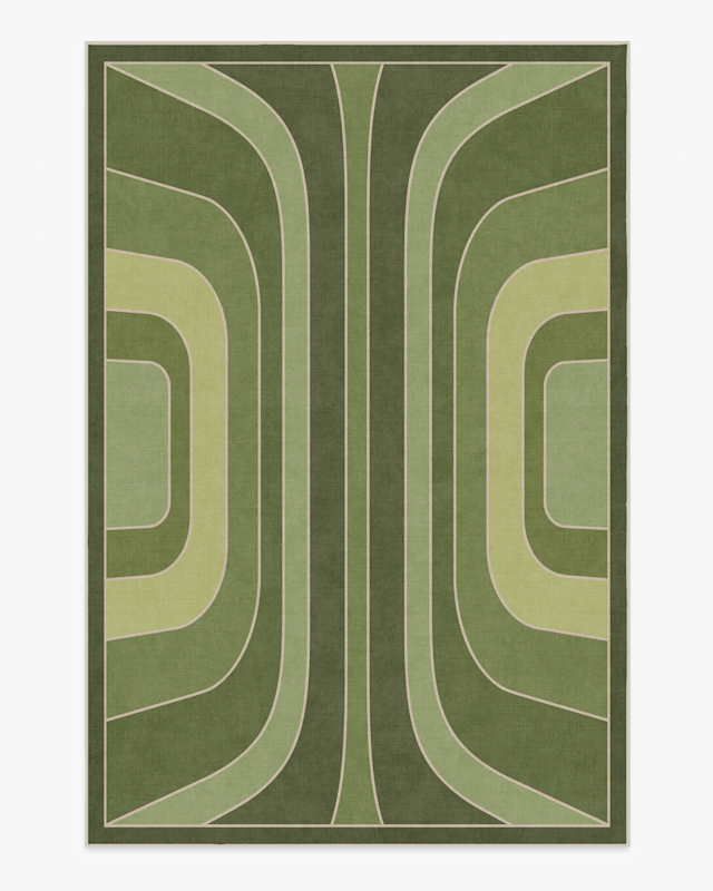 Jonathan Adler Paradox Green Rug Ruggable