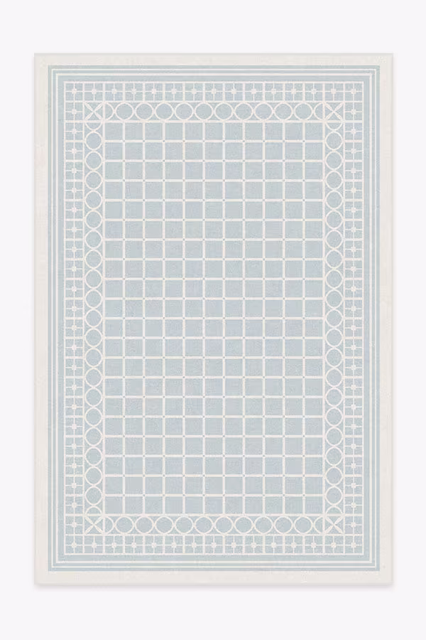 Gray Malin Palm Beach Powder Blue Tufted Rug