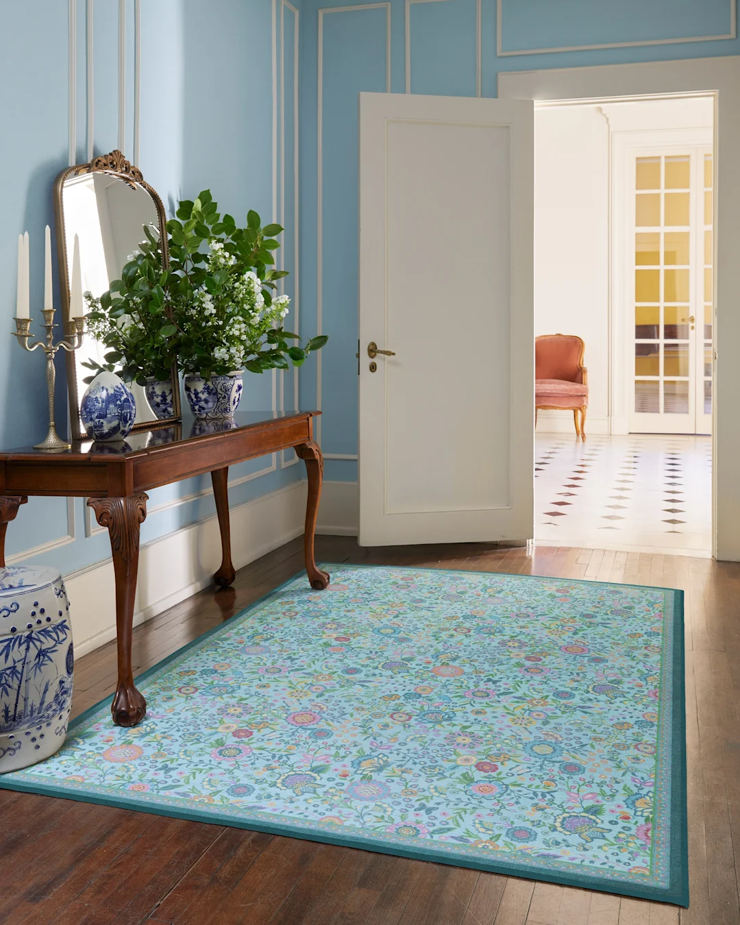 Bridgerton Royal Garden Multicolor Tufted Rug Ruggable