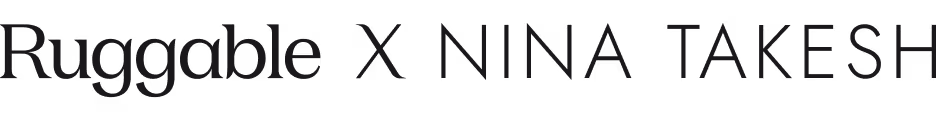 Ruggable x Nina Takesh Logo (Black)