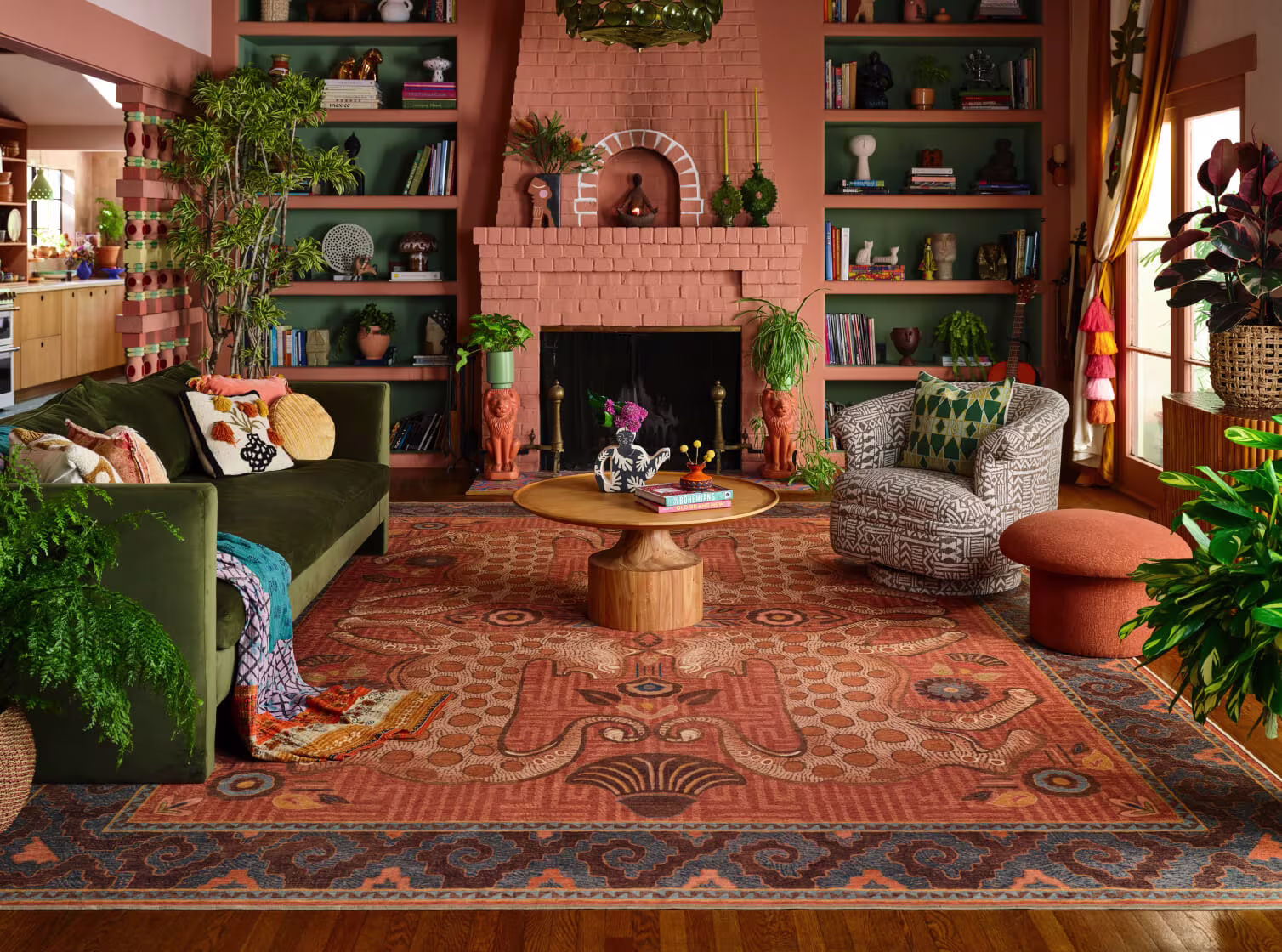 Ruggable x  Justina Blakeney Eartha Terracotta Rug