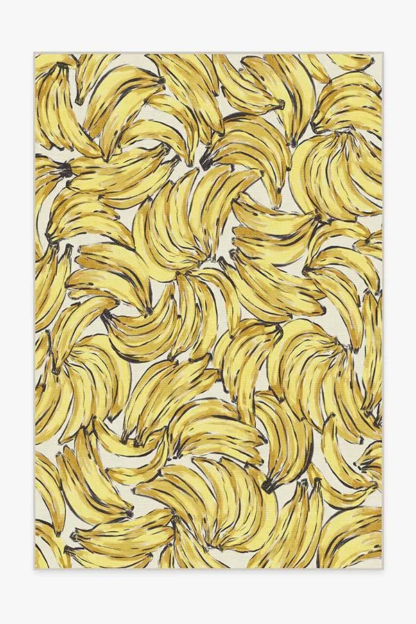 Bananas Yellow Rug Ruggable