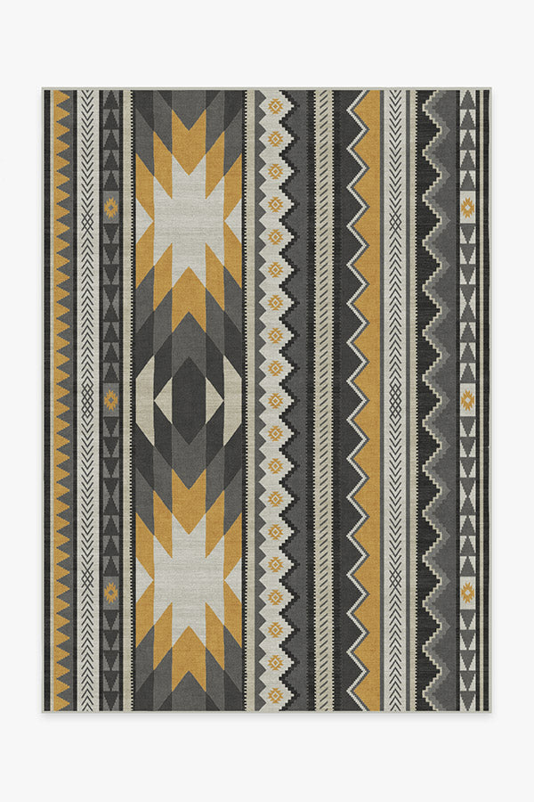 Yuma Yellow Grey Tufted Rug Ruggable