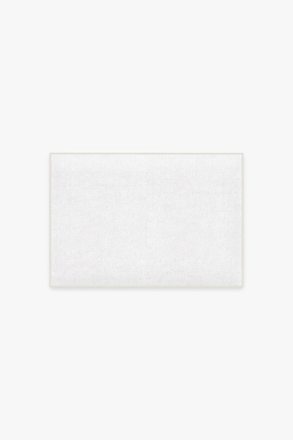 Solid White Bath Mat | Ruggable