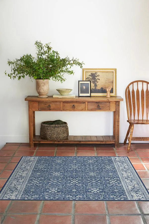 Liana Light Navy Rug Ruggable